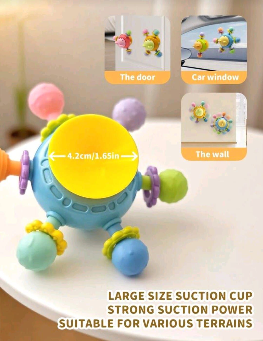Baby Teether Cute Bear Spinning Toy