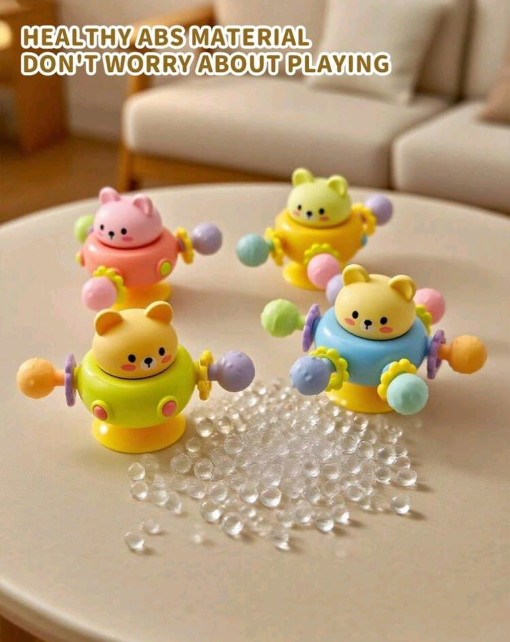Baby Teether Cute Bear Spinning Toy