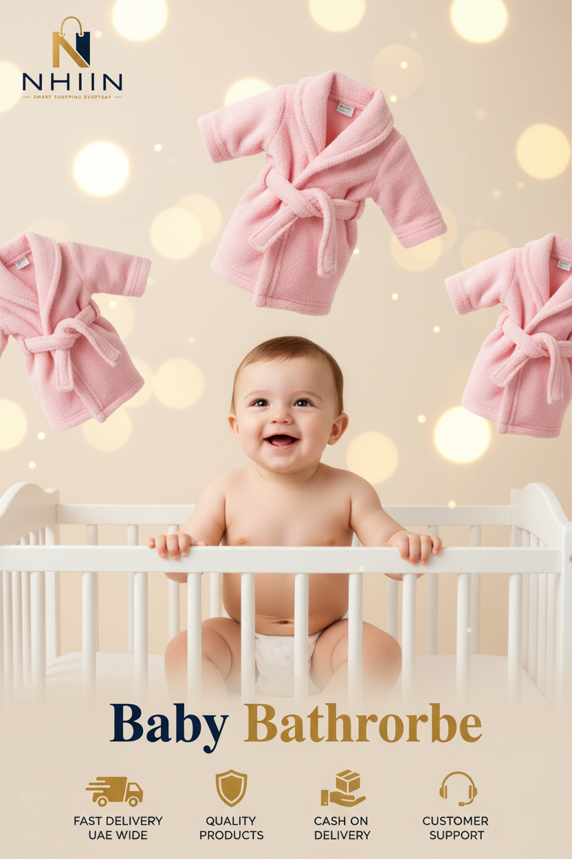 Baby Bathrobe Set – Soft & Gentle Newborn Robe with Towel