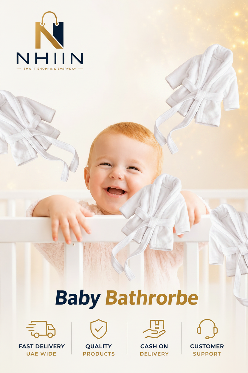 Baby Bathrobe Set – Soft & Gentle Newborn Robe with Towel
