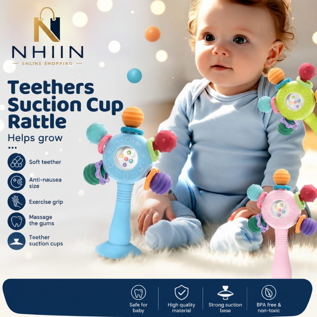 Teethers Suction Cup Rattle